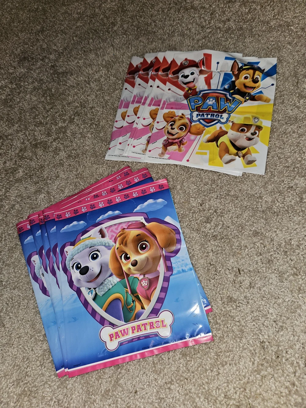 Paw Patrol Pink Skye Party Decor, Tableware, Plates, Napkins, And Favor Bags